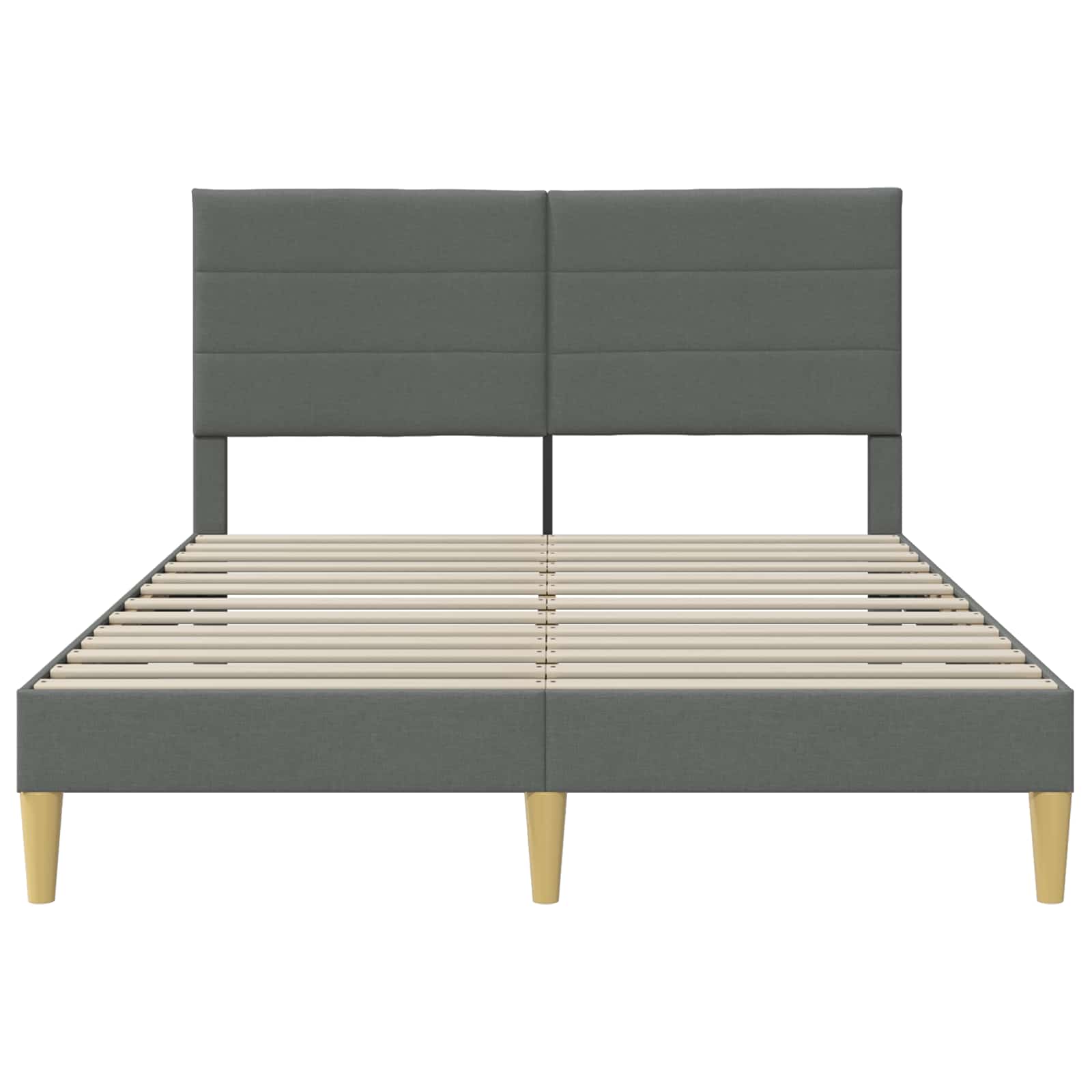 Struttura del letto Grigio Scuro 120 x 190 cm Tessuto | homemem39