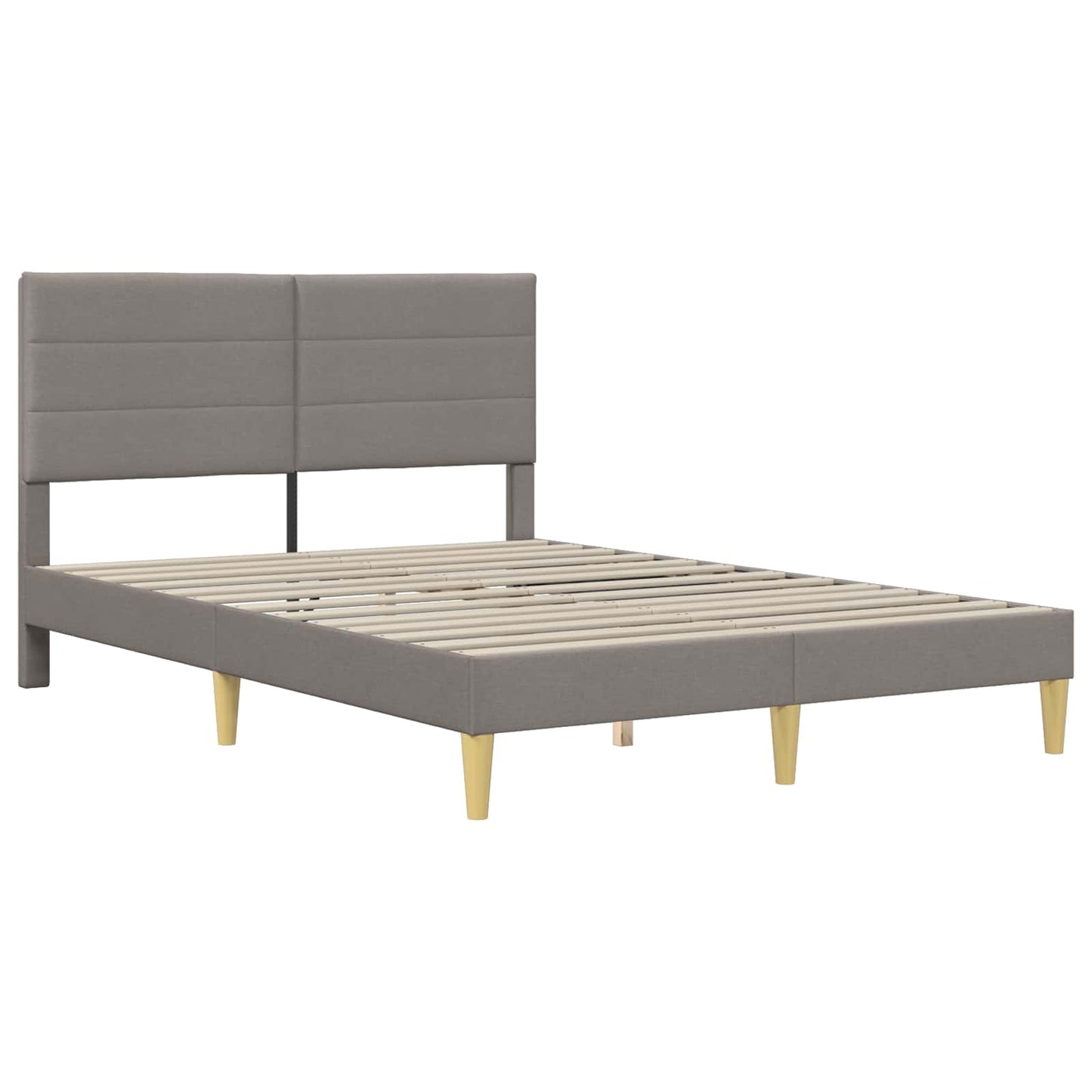 Struttura del letto con testiera Tortora 120 x 190 cm Tessuto | homemem39