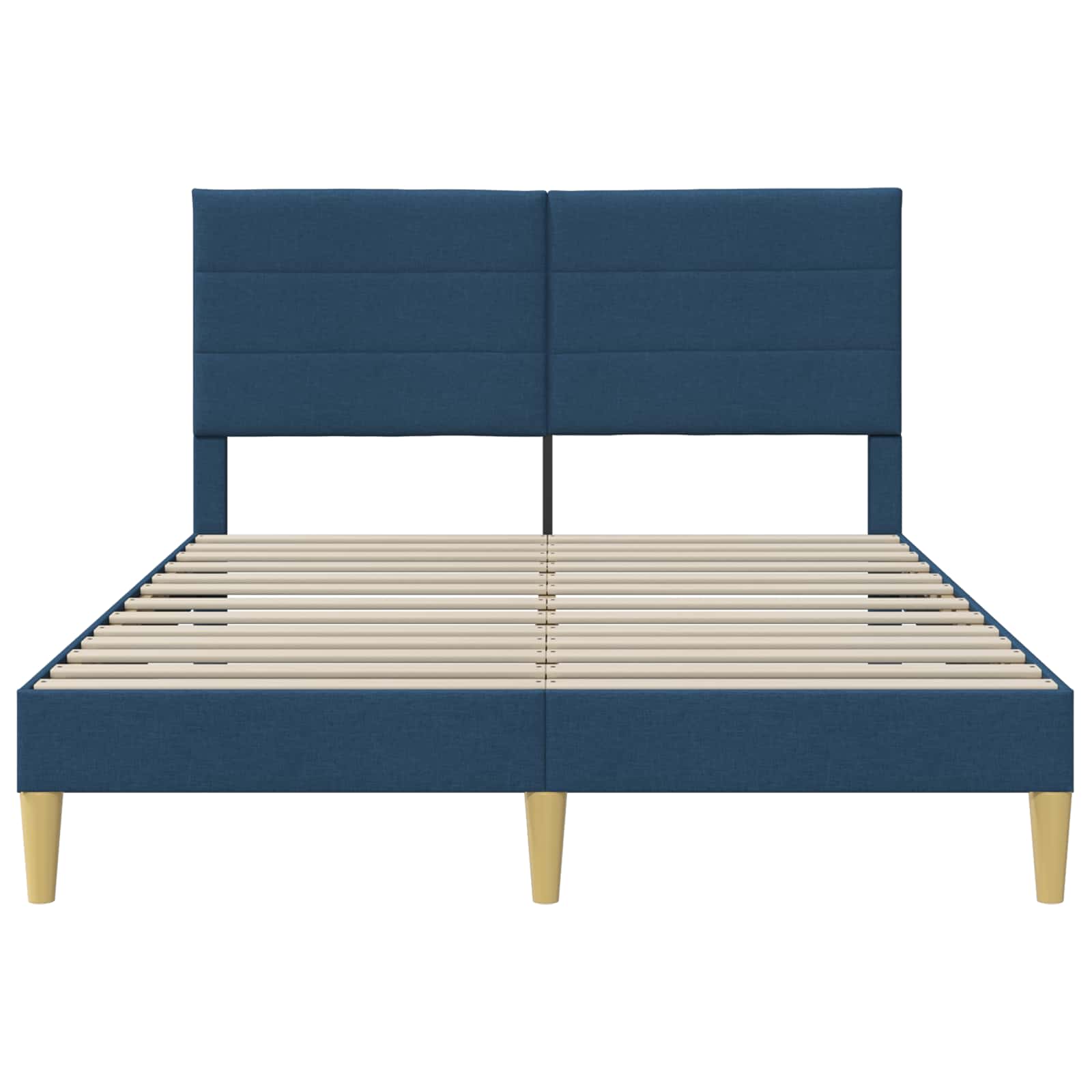 Struttura del letto con testiera Blu 120 x 190 cm Tessuto | homemem39