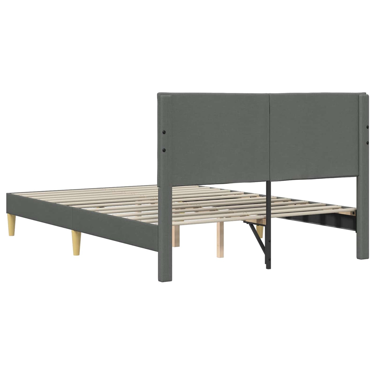 Struttura del letto Grigio Scuro 120 x 200 cm Tessuto | homemem39