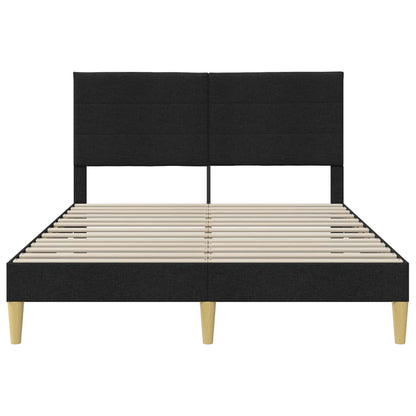 Struttura del letto con testiera Nero 120 x 200 cm Tessuto | homemem39