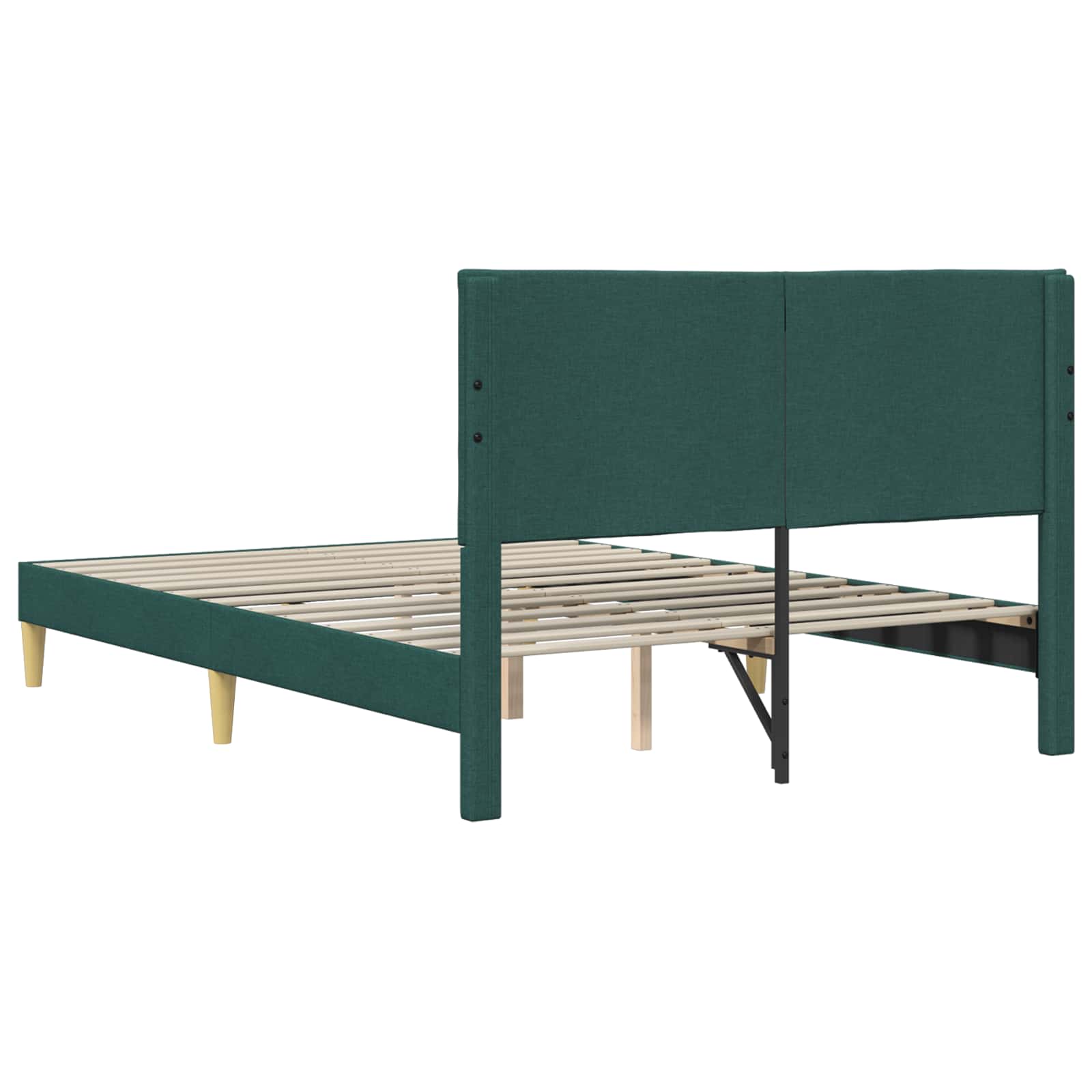 Struttura del letto Verde Scuro 120 x 200 cm Tessuto | homemem39