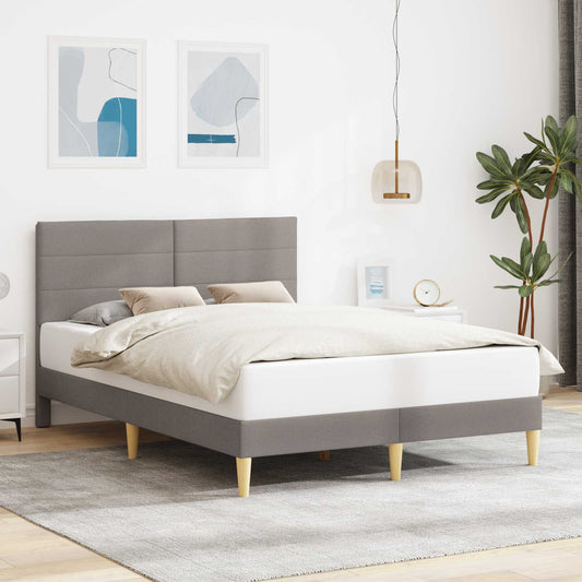 Struttura del letto con testiera Tortora 120 x 200 cm Tessuto | homemem39