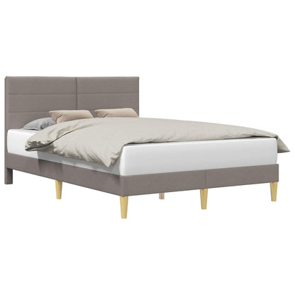Struttura del letto con testiera Tortora 120 x 200 cm Tessuto | homemem39