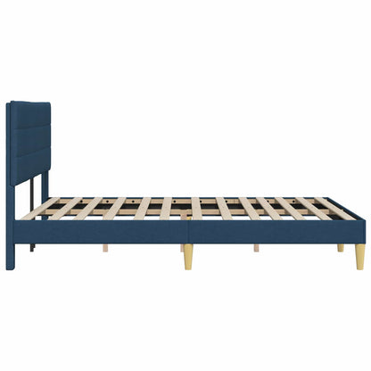 Struttura del letto con testiera Blu 120 x 200 cm Tessuto | homemem39