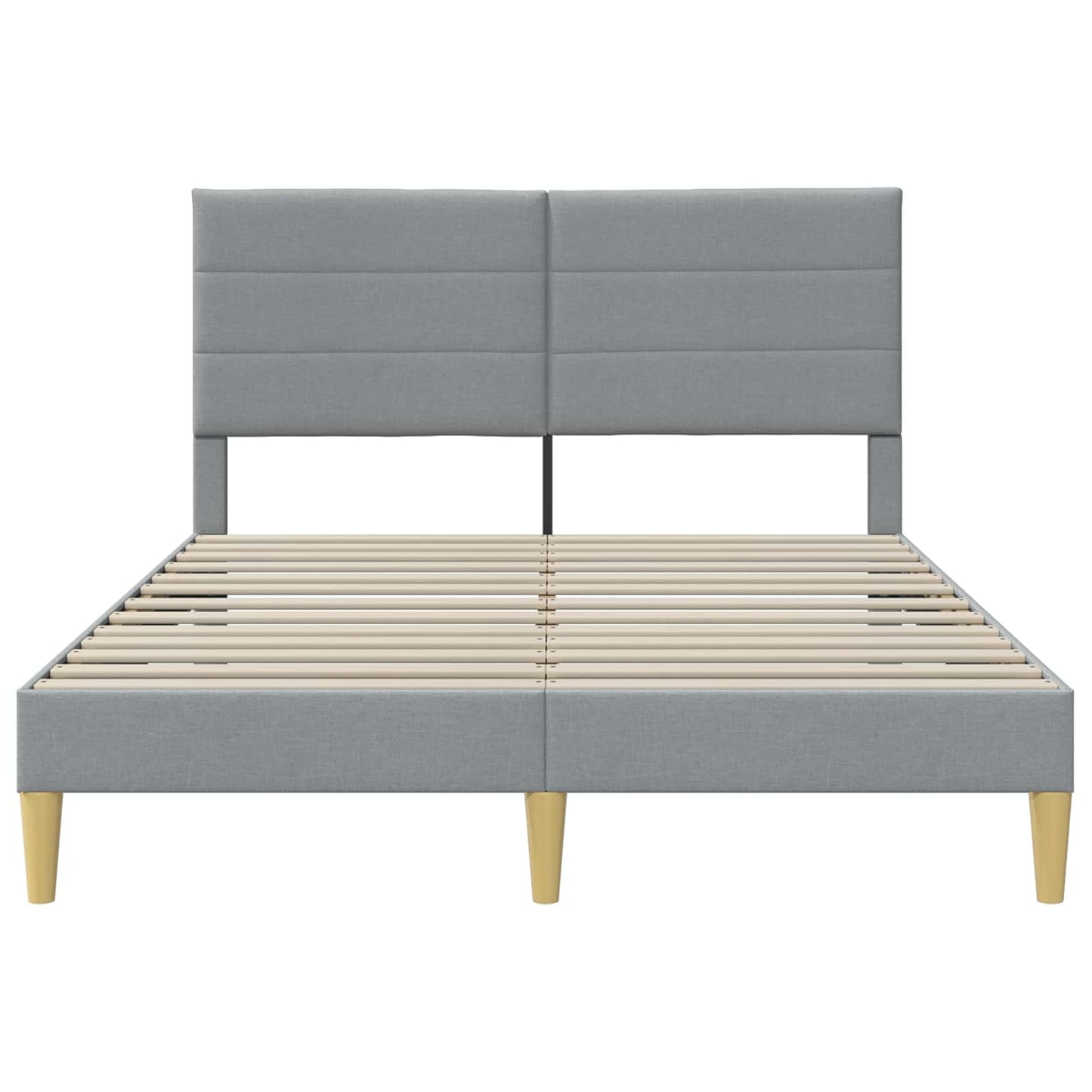 Struttura del letto Grigio Chiaro 140 x 190 cm Tessuto | homemem39