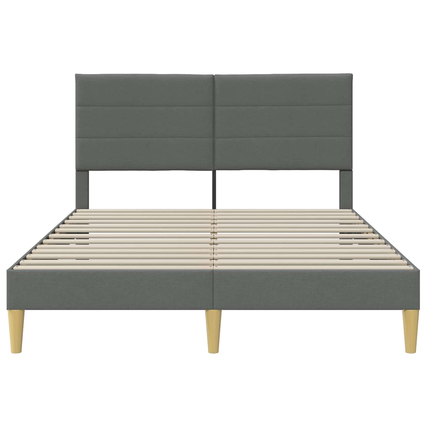 Struttura del letto Grigio Scuro 140 x 190 cm Tessuto | homemem39