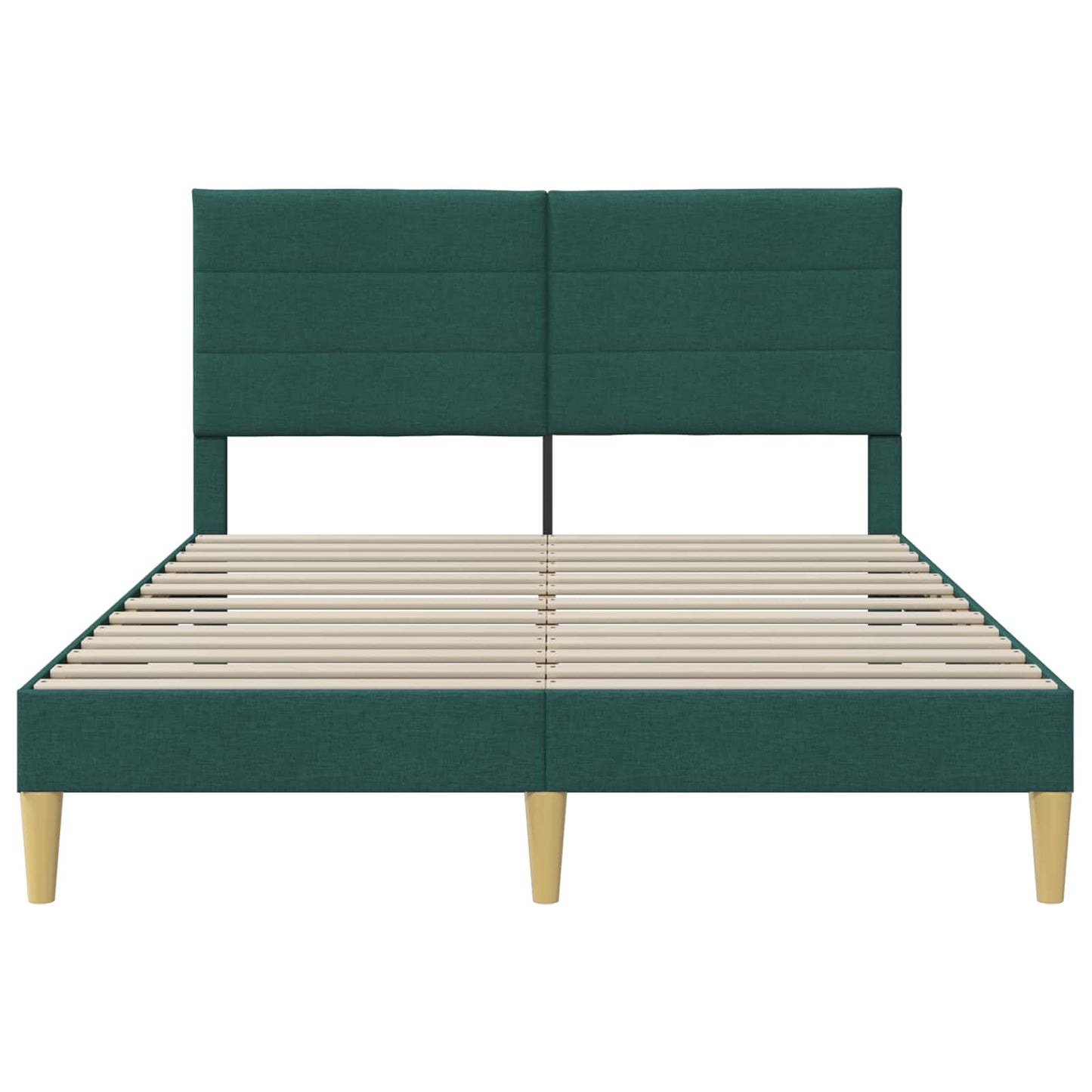Struttura del letto Verde Scuro 140 x 190 cm Tessuto | homemem39