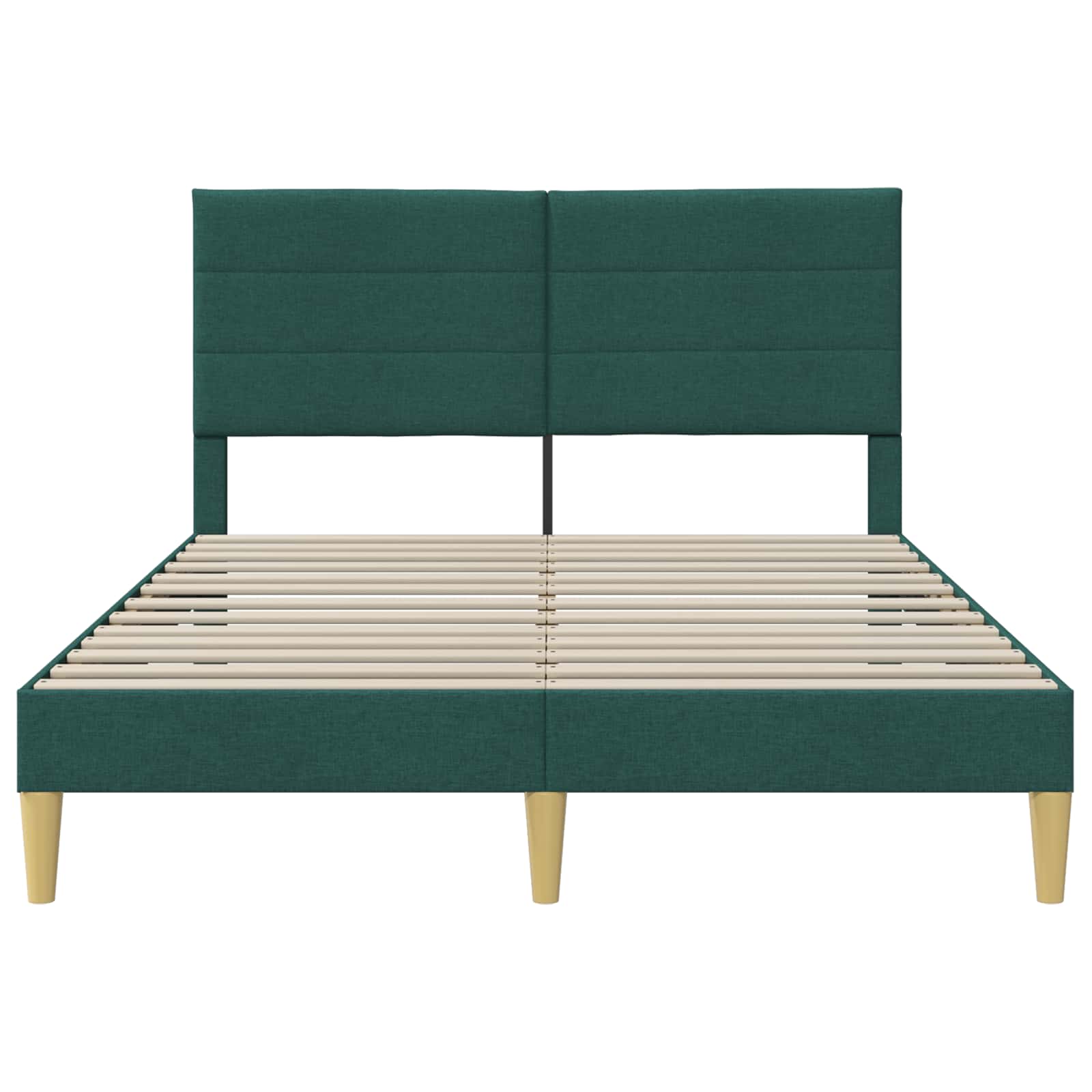 Struttura del letto Verde Scuro 140 x 190 cm Tessuto | homemem39