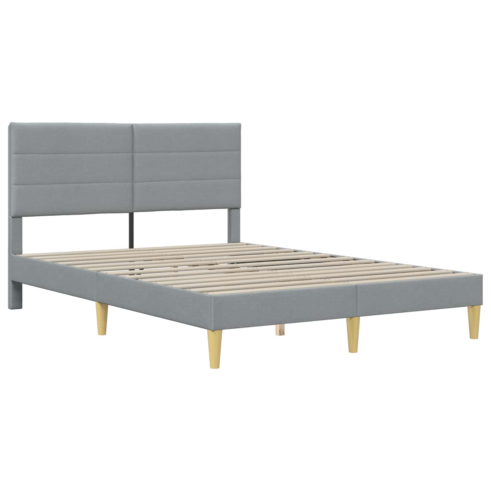 Struttura del letto Grigio Chiaro 140 x 200 cm Tessuto | homemem39