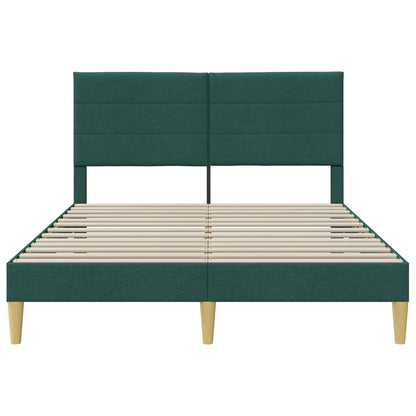 Struttura del letto Verde Scuro 140 x 200 cm Tessuto | homemem39
