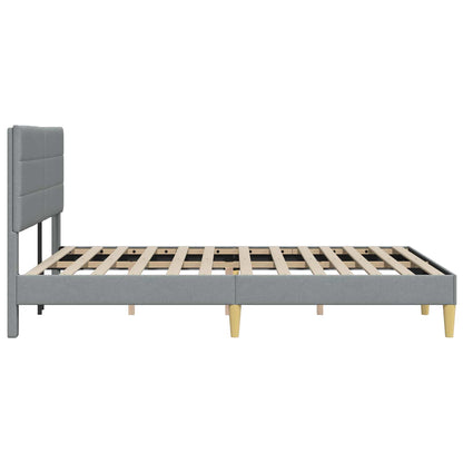 Struttura del letto Grigio Chiaro 160 x 200 cm Tessuto | homemem39