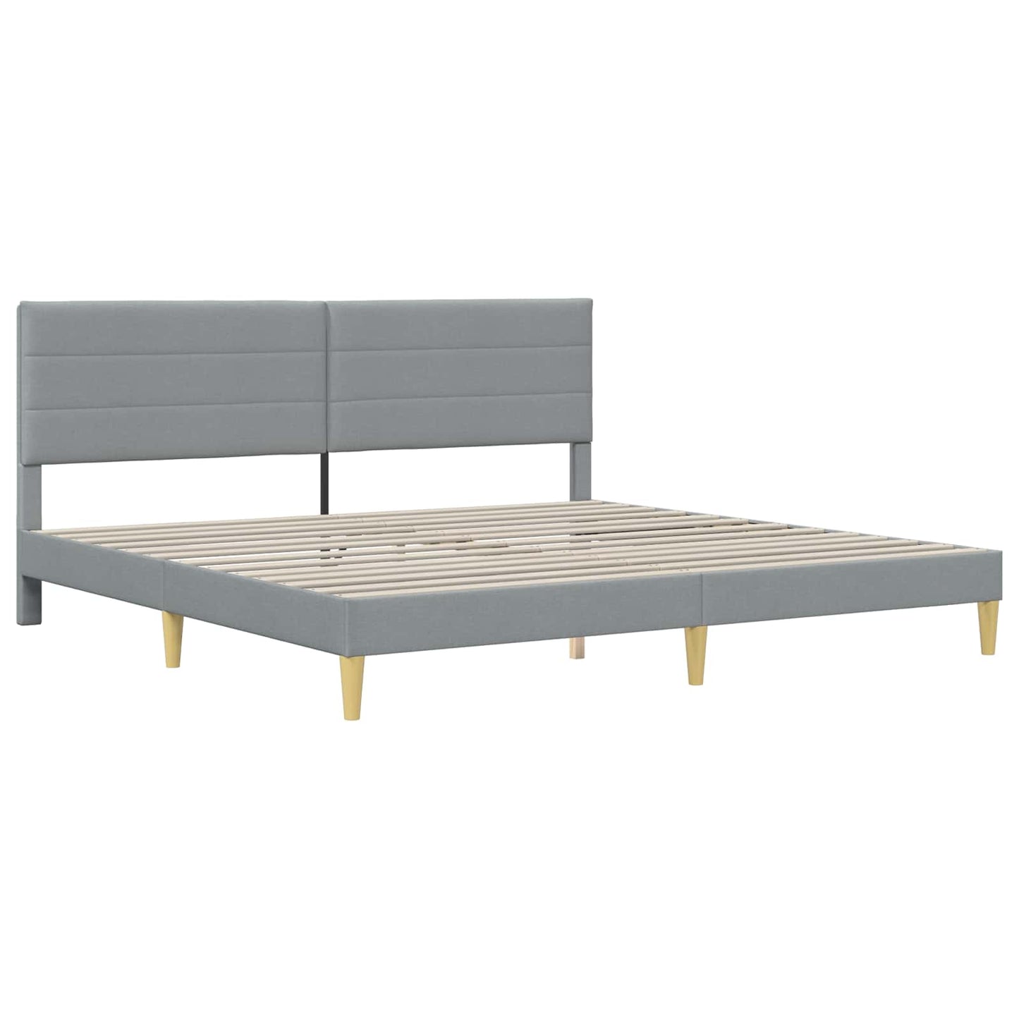 Struttura del letto Grigio Chiaro 180 x 200 cm Tessuto | homemem39