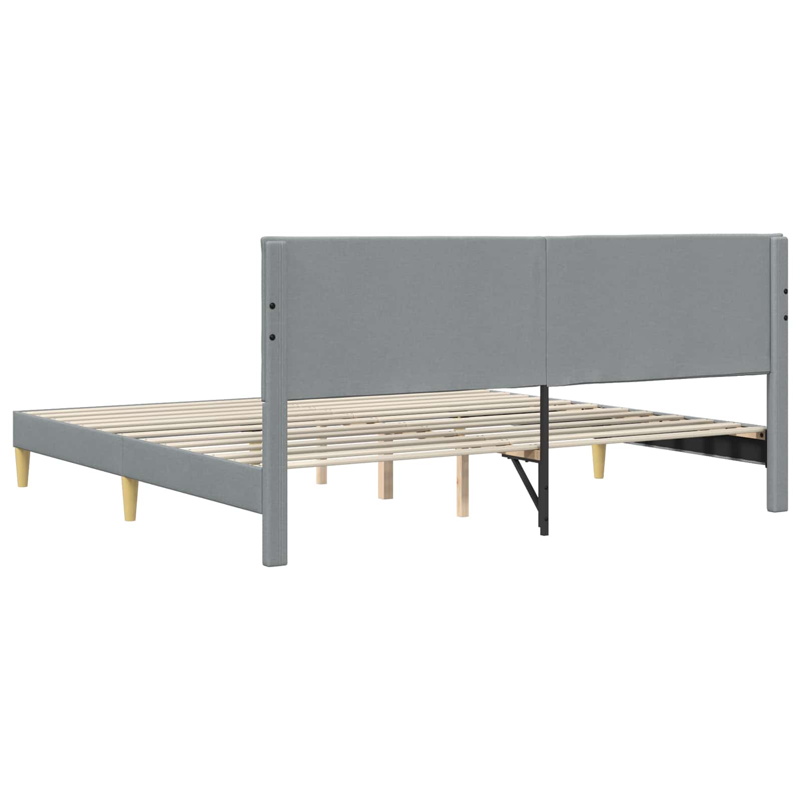 Struttura del letto Grigio Chiaro 180 x 200 cm Tessuto | homemem39