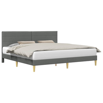 Struttura del letto Grigio Scuro 180 x 200 cm Tessuto | homemem39