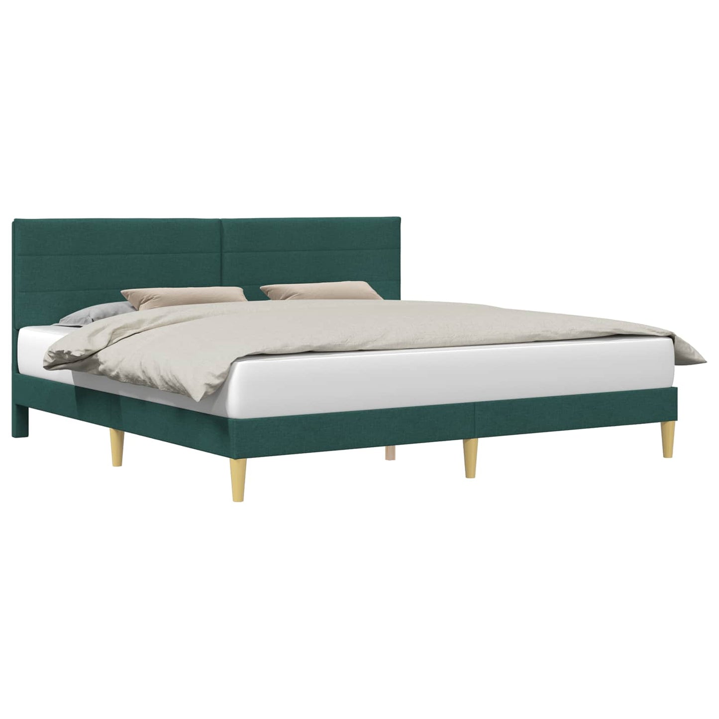Struttura del letto Verde Scuro 180 x 200 cm Tessuto | homemem39