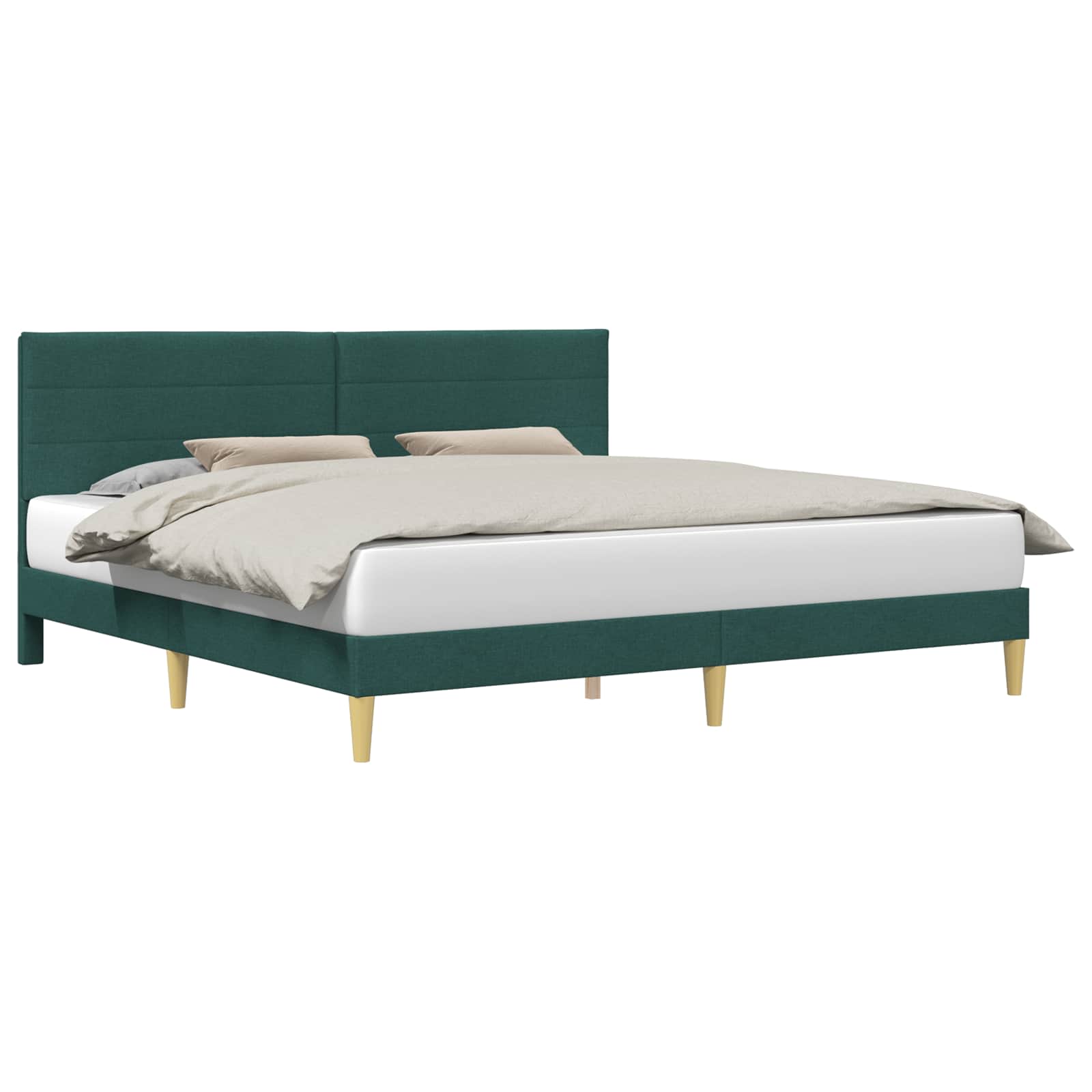Struttura del letto Verde Scuro 180 x 200 cm Tessuto | homemem39
