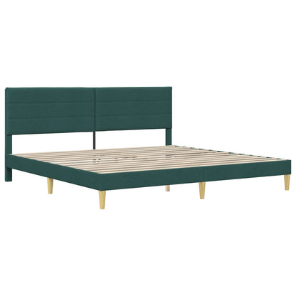 Struttura del letto Verde Scuro 180 x 200 cm Tessuto | homemem39