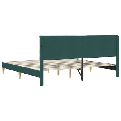 Struttura del letto Verde Scuro 180 x 200 cm Tessuto | homemem39