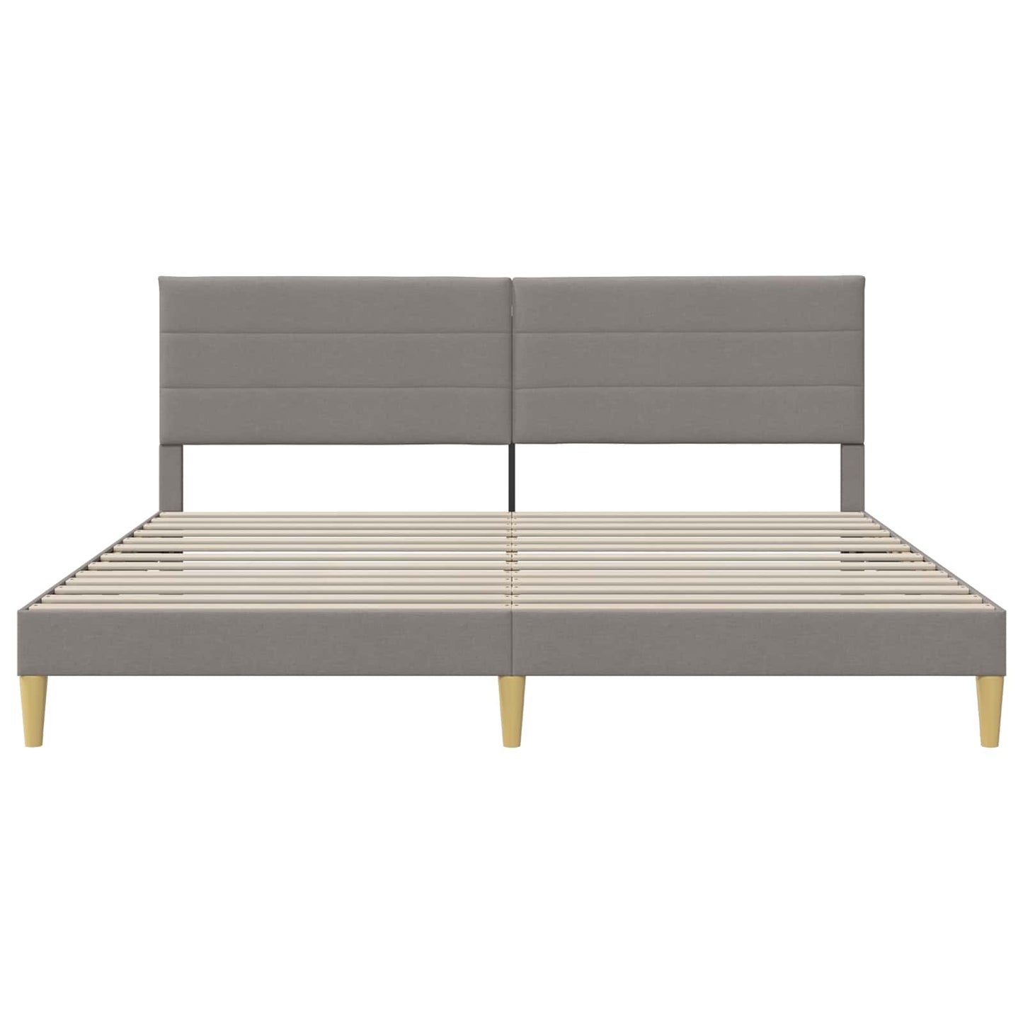 Struttura del letto con testiera Tortora 180 x 200 cm Tessuto | homemem39