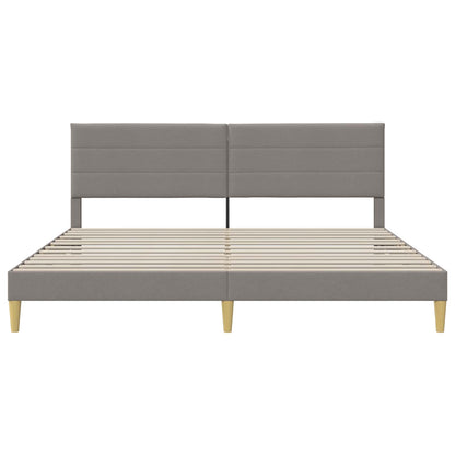 Struttura del letto con testiera Tortora 180 x 200 cm Tessuto | homemem39