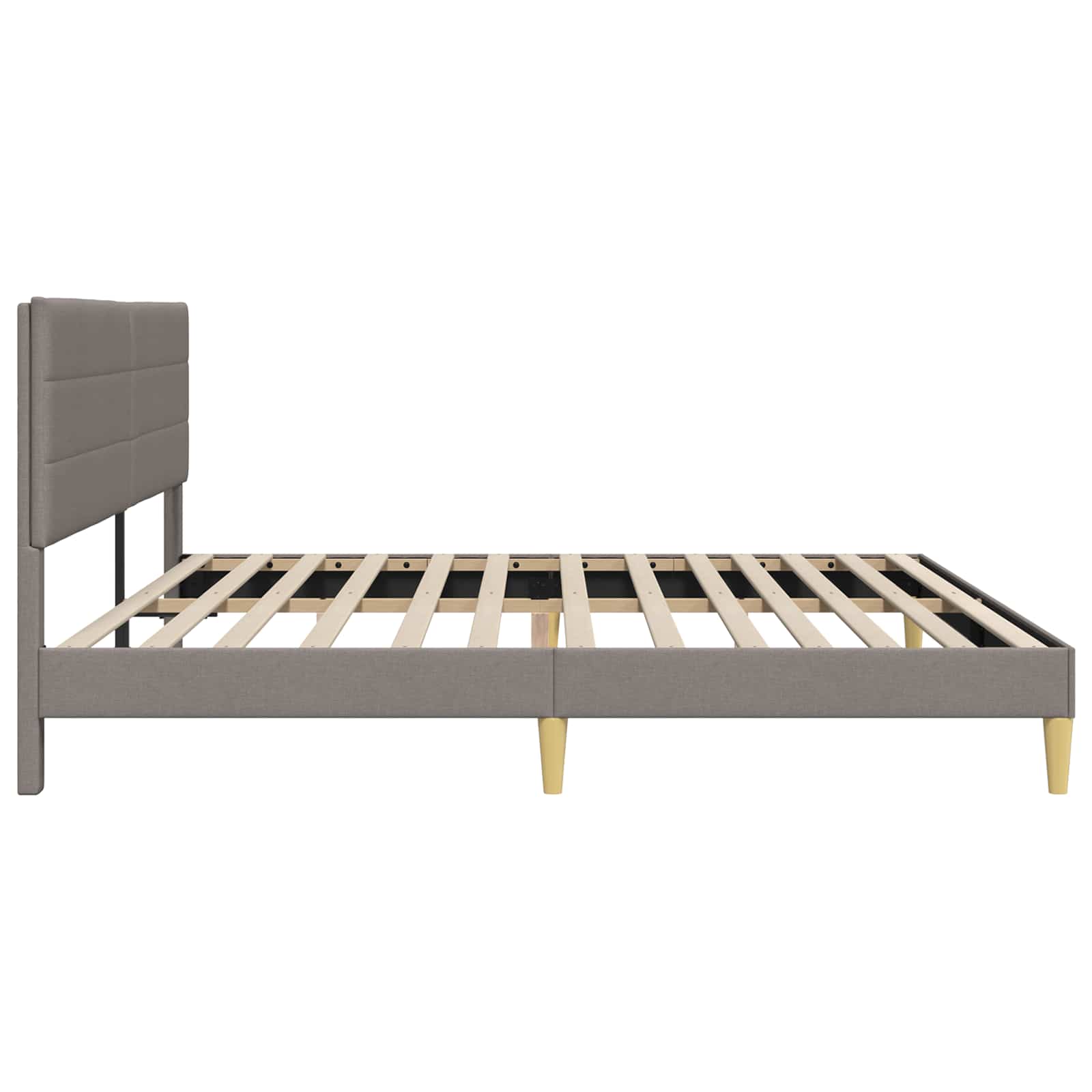 Struttura del letto con testiera Tortora 180 x 200 cm Tessuto | homemem39