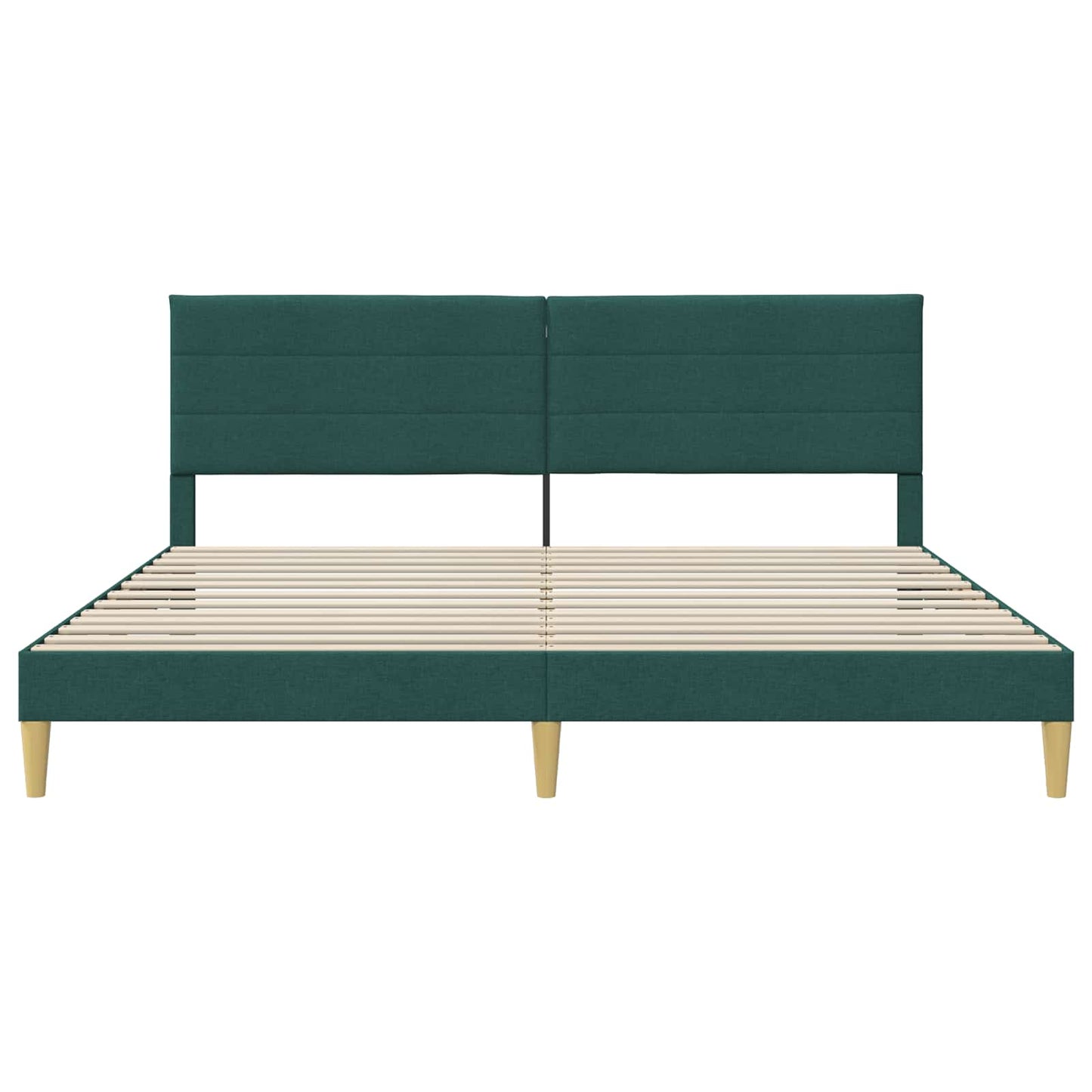 Struttura del letto Verde Scuro 200 x 200 cm Tessuto | homemem39