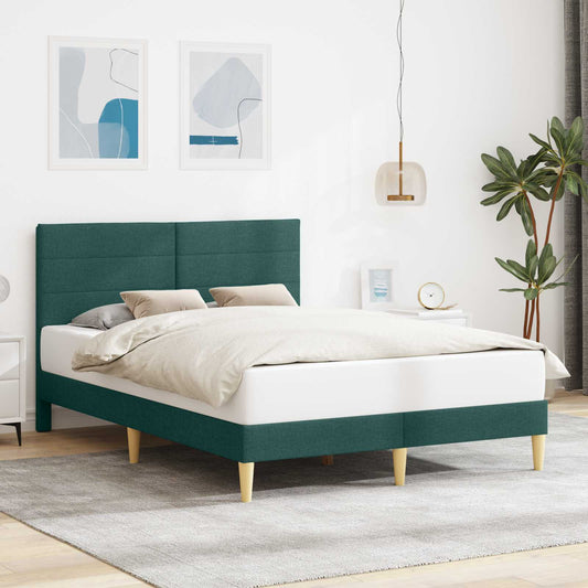 Struttura del letto Grigio Scuro 137 x 190 cm Tessuto