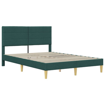 Struttura del letto Grigio Scuro 137 x 190 cm Tessuto | homemem39