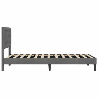 Struttura del letto Grigio Scuro 80 x 200 cm Velluto | homemem39