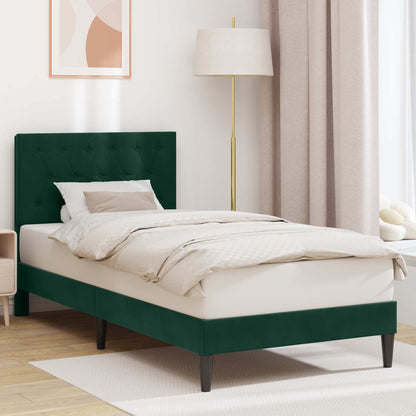 Struttura del letto Verde Scuro 80 x 200 cm Velluto | homemem39
