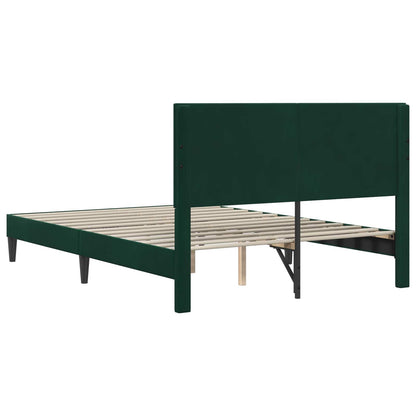 Struttura del letto Verde Scuro 120 x 190 cm Velluto | homemem39