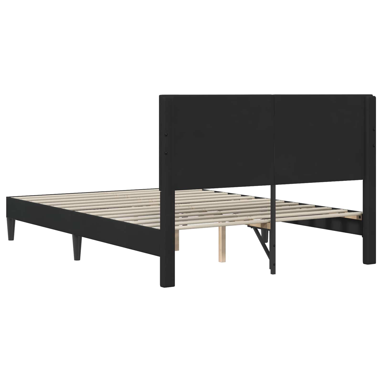 Struttura del letto con testiera Nero 120 x 190 cm Velluto | homemem39