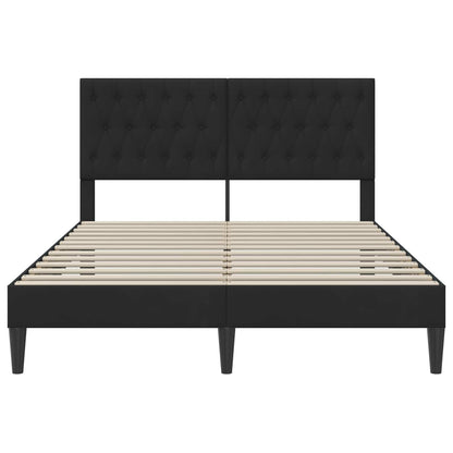Struttura del letto con testiera Nero 120 x 190 cm Velluto | homemem39