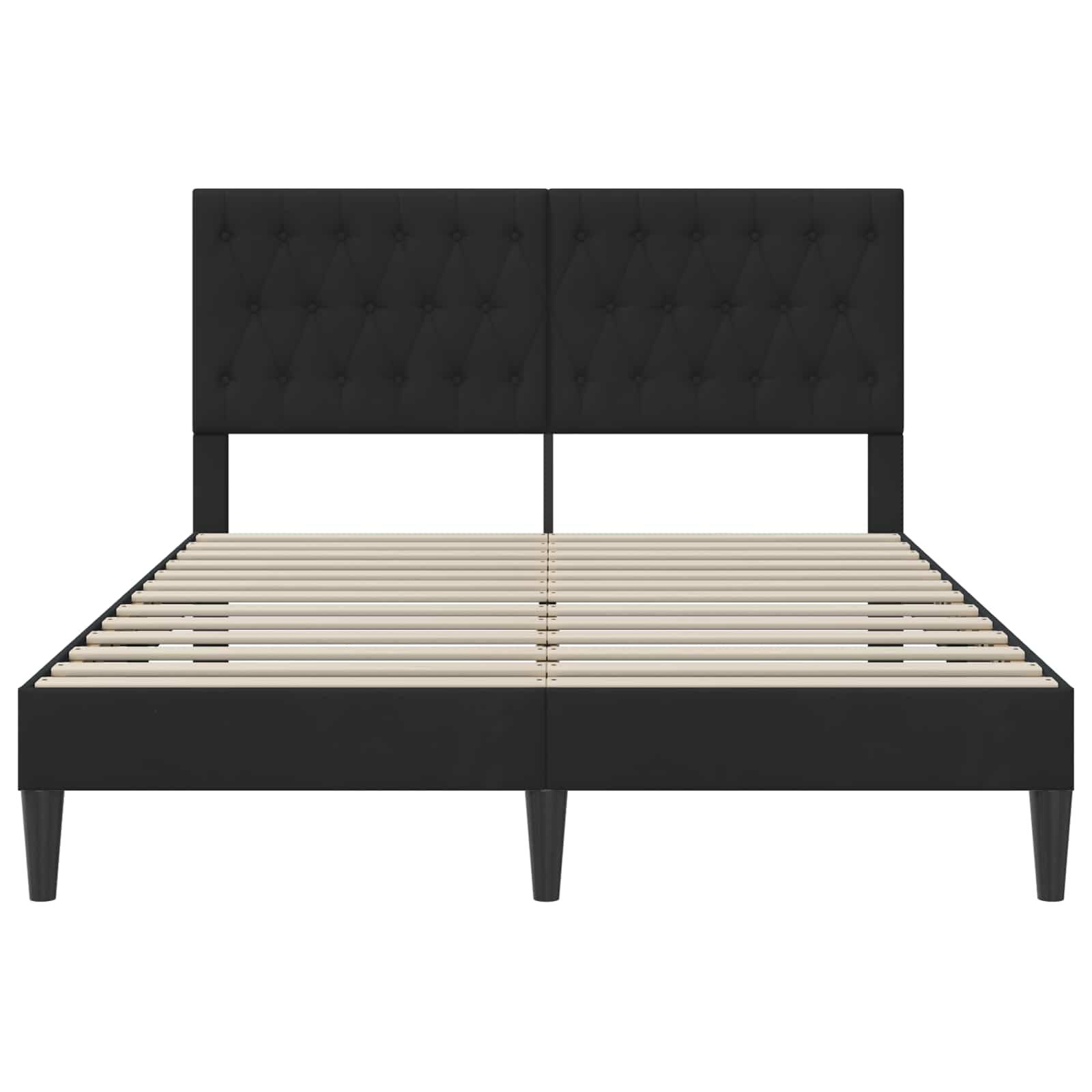 Struttura del letto con testiera Nero 120 x 200 cm Velluto | homemem39