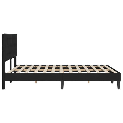 Struttura del letto con testiera Nero 120 x 200 cm Velluto | homemem39