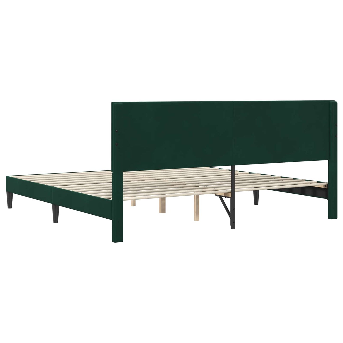 Struttura del letto Verde Scuro 180 x 200 cm Velluto | homemem39