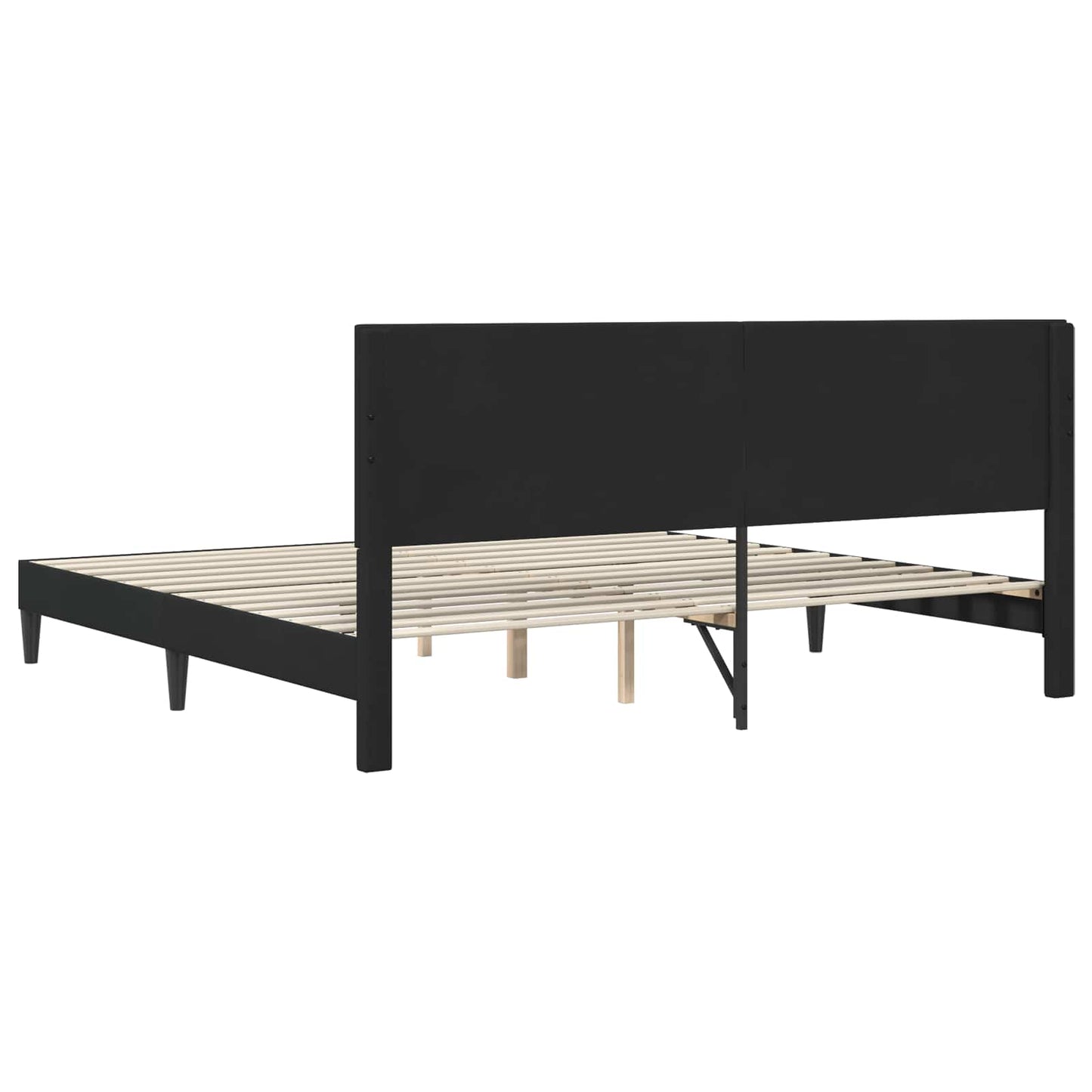 Struttura del letto con testiera Nero 180 x 200 cm Velluto | homemem39