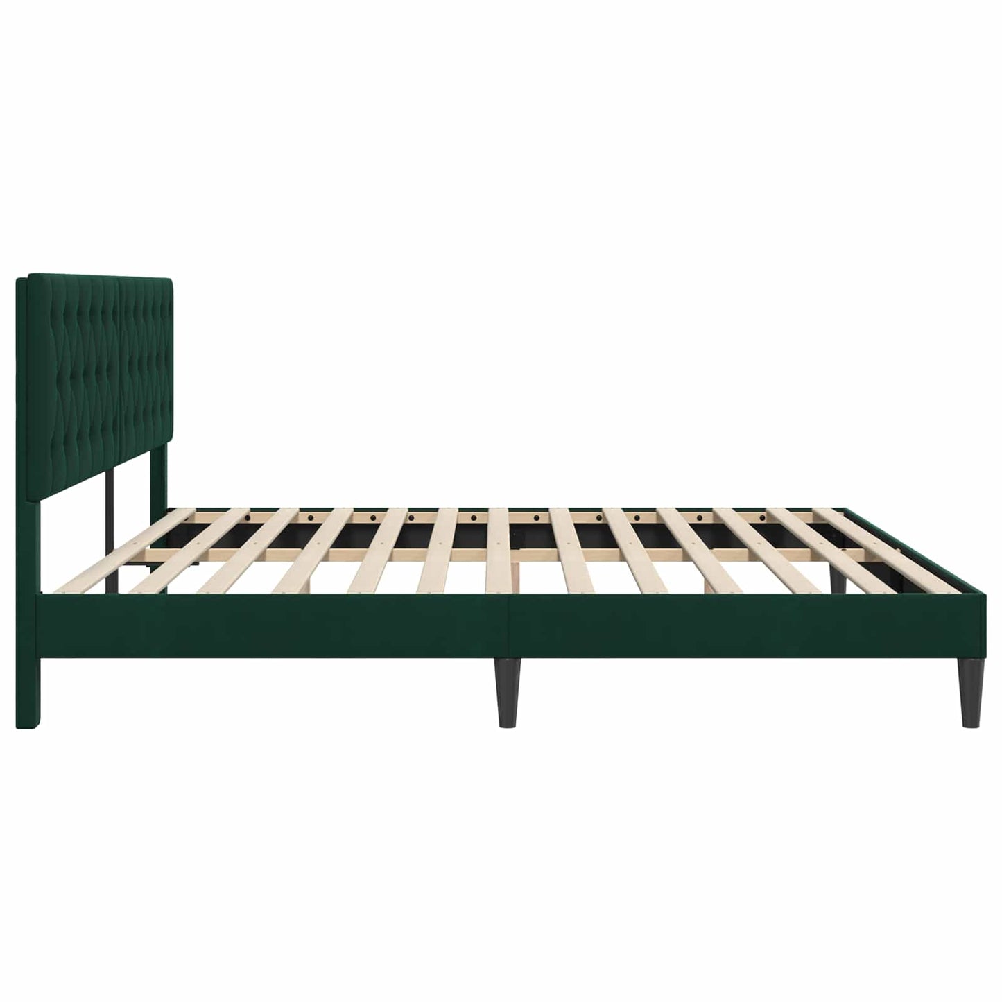 Struttura del letto Verde Scuro 200 x 200 cm Velluto | homemem39