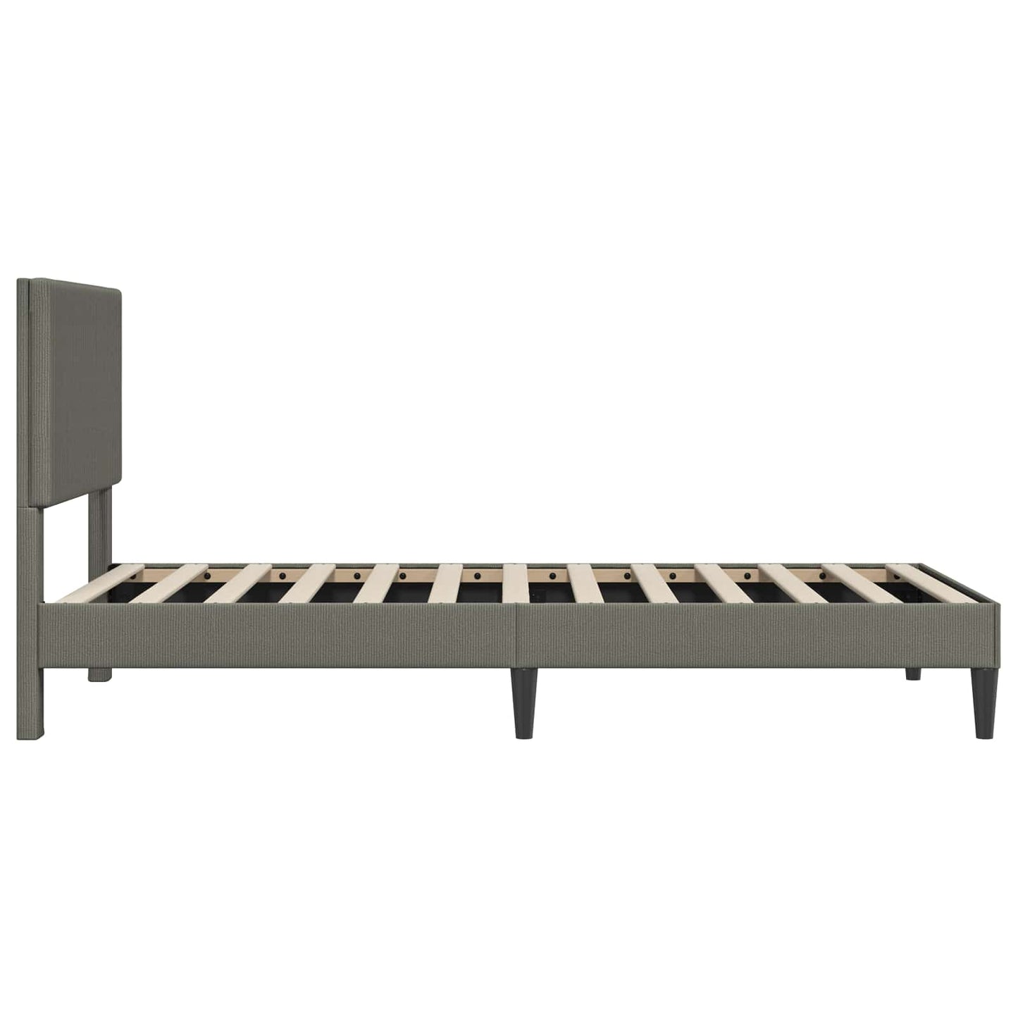 Struttura del letto Grigio Chiaro 80 x 200 cm Tessuto in Cords | homemem39