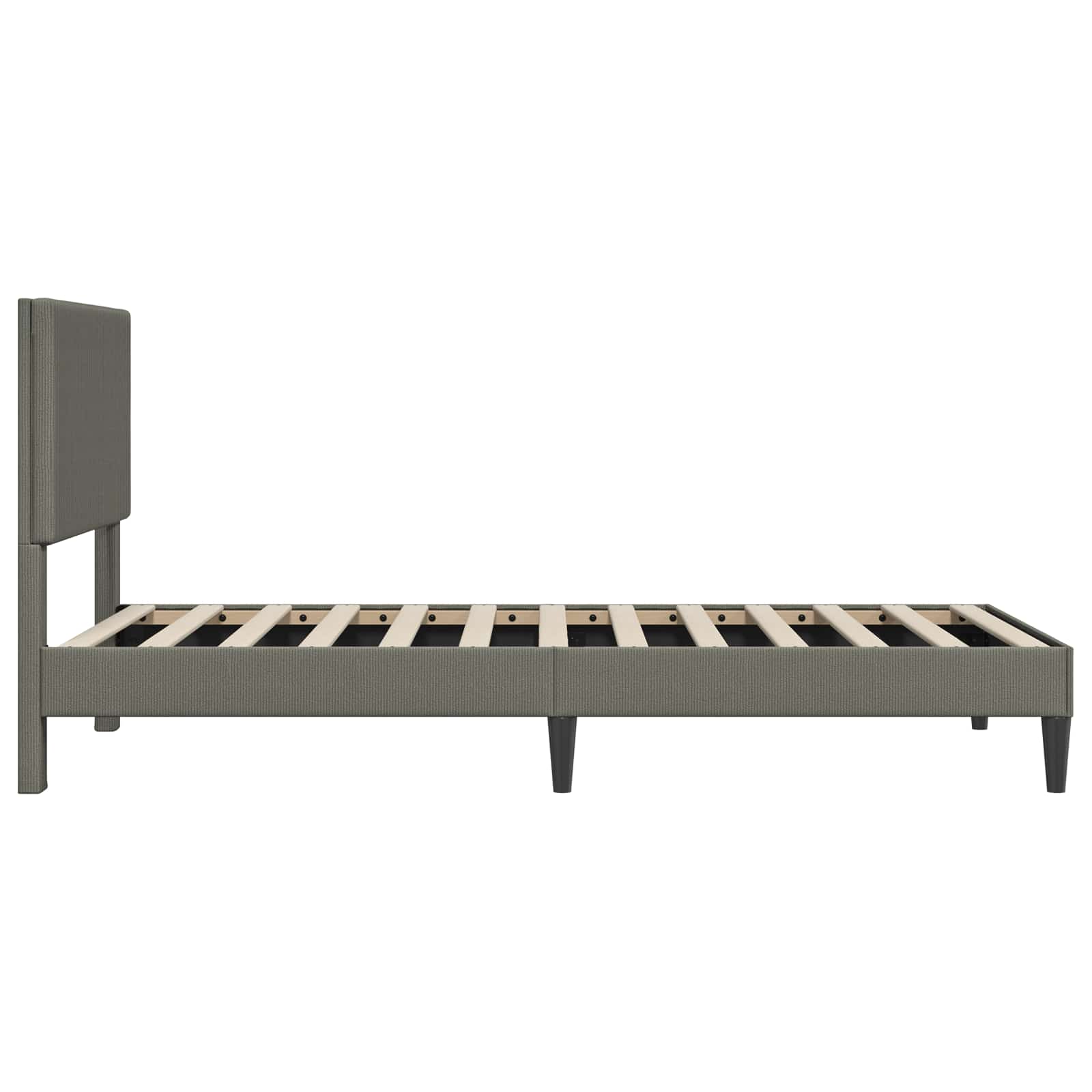 Struttura del letto Grigio Chiaro 80 x 200 cm Tessuto in Cords | homemem39