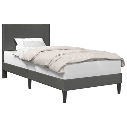 Struttura del letto Grigio Scuro 80 x 200 cm Tessuto in Cords | homemem39