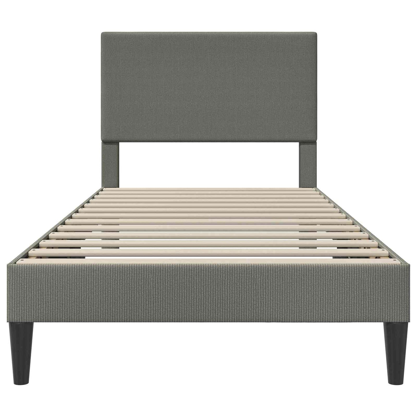 Struttura del letto Grigio Chiaro 90 x 200 cm Tessuto in Cords | homemem39