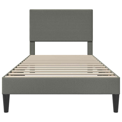 Struttura del letto Grigio Chiaro 90 x 200 cm Tessuto in Cords | homemem39