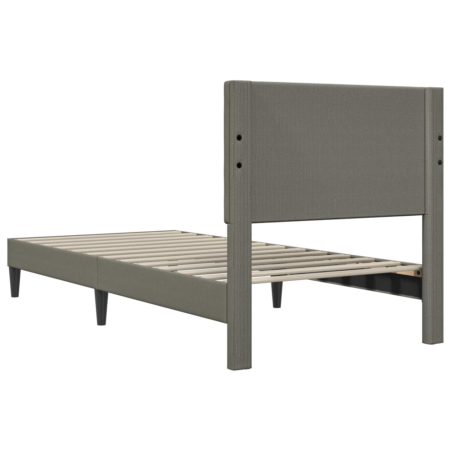 Struttura del letto Grigio Chiaro 100 x 200 cm Tessuto in Cords | homemem39