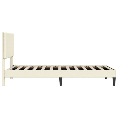 Struttura del letto Crema 100 x 200 cm Tessuto in Cords | homemem39