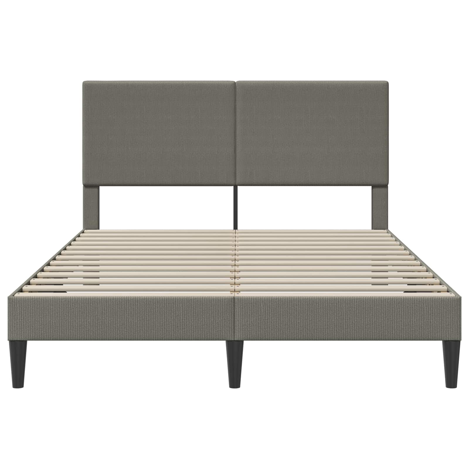 Struttura del letto Grigio Chiaro 120 x 190 cm Tessuto in Cords | homemem39