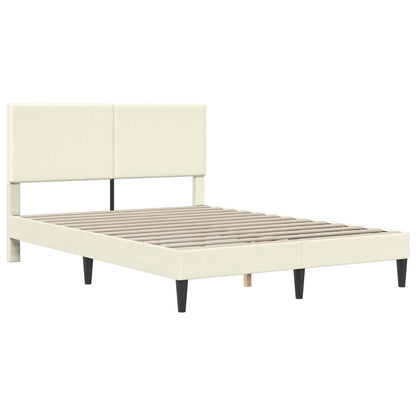Struttura del letto Crema 120 x 190 cm Tessuto in Cords | homemem39