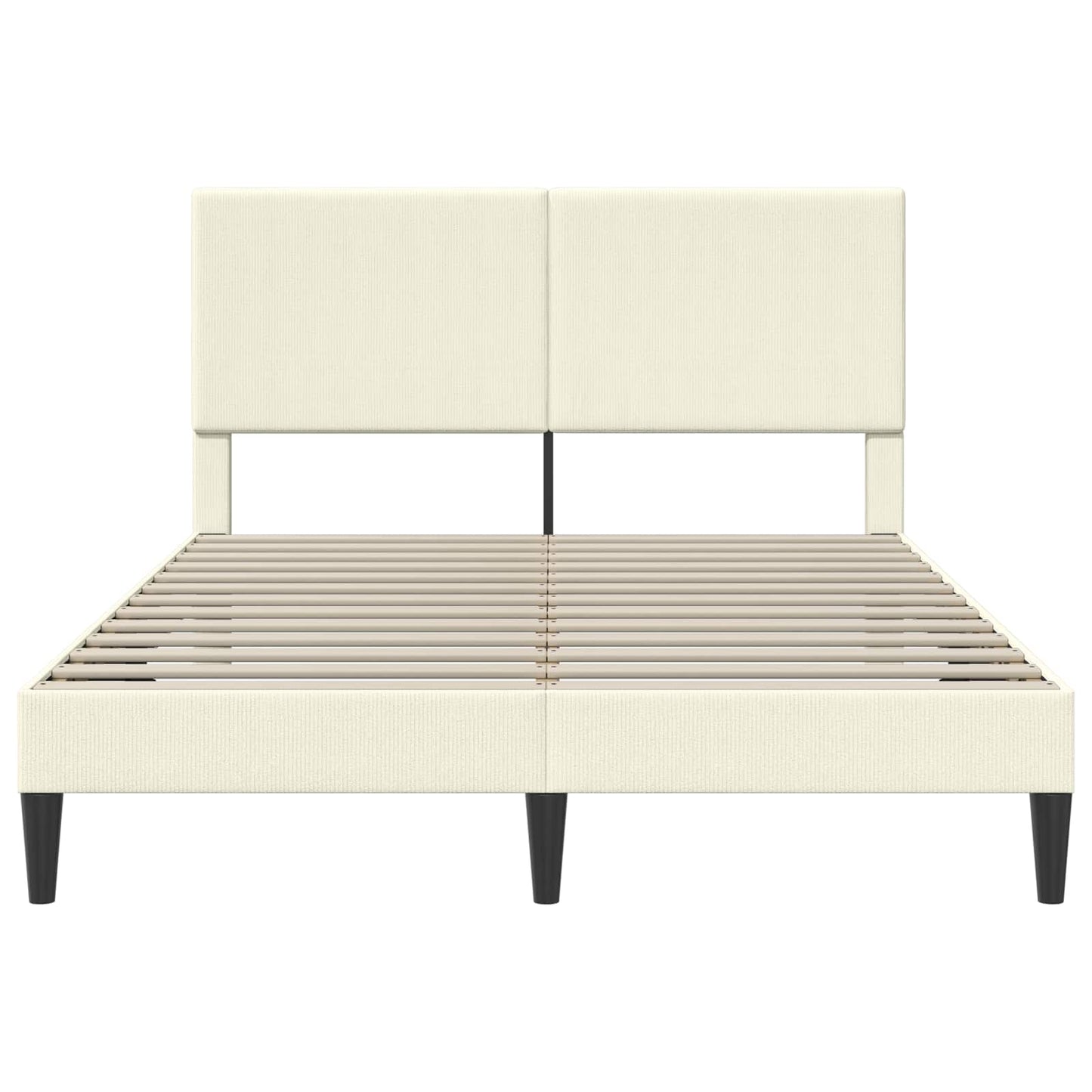 Struttura del letto Crema 120 x 190 cm Tessuto in Cords | homemem39