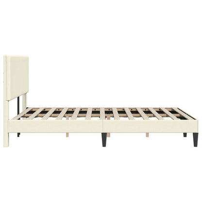 Struttura del letto Crema 120 x 190 cm Tessuto in Cords | homemem39